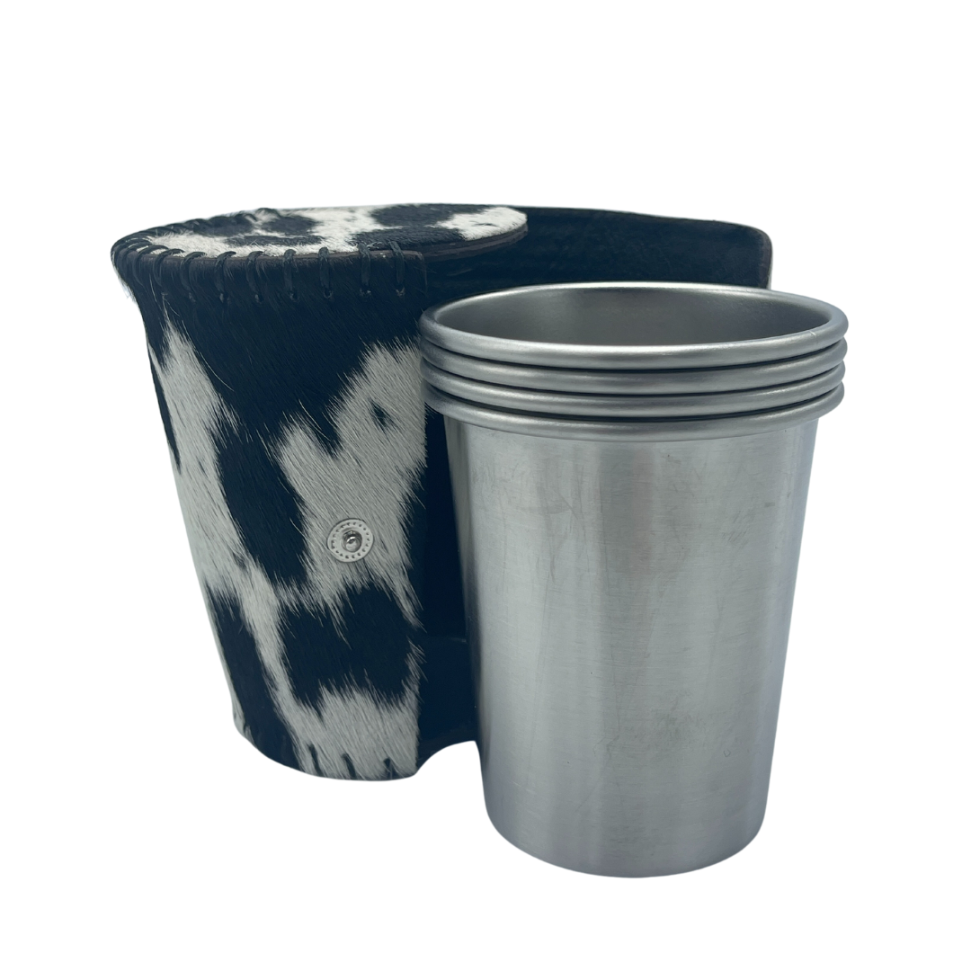 Cowhide Sundowner Cups