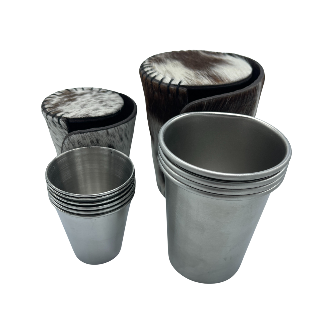 Cowhide Shot Cup Set