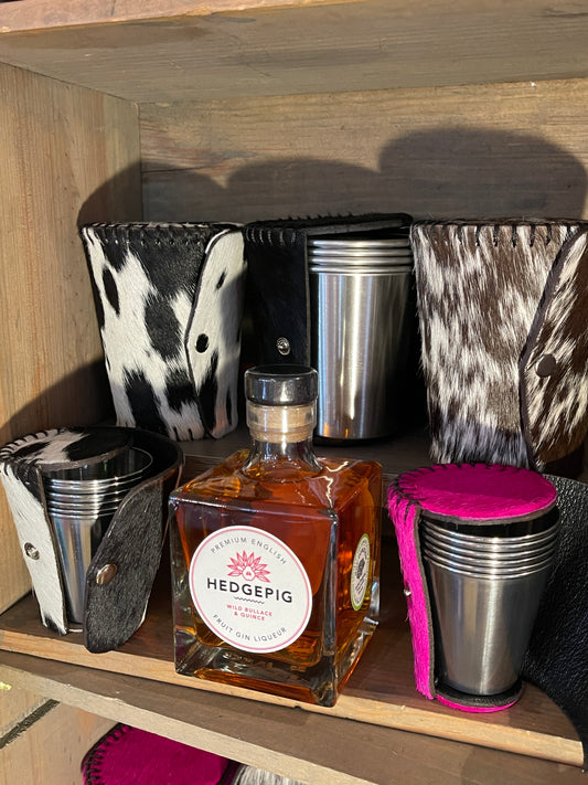 Cowhide Shot Cup Set