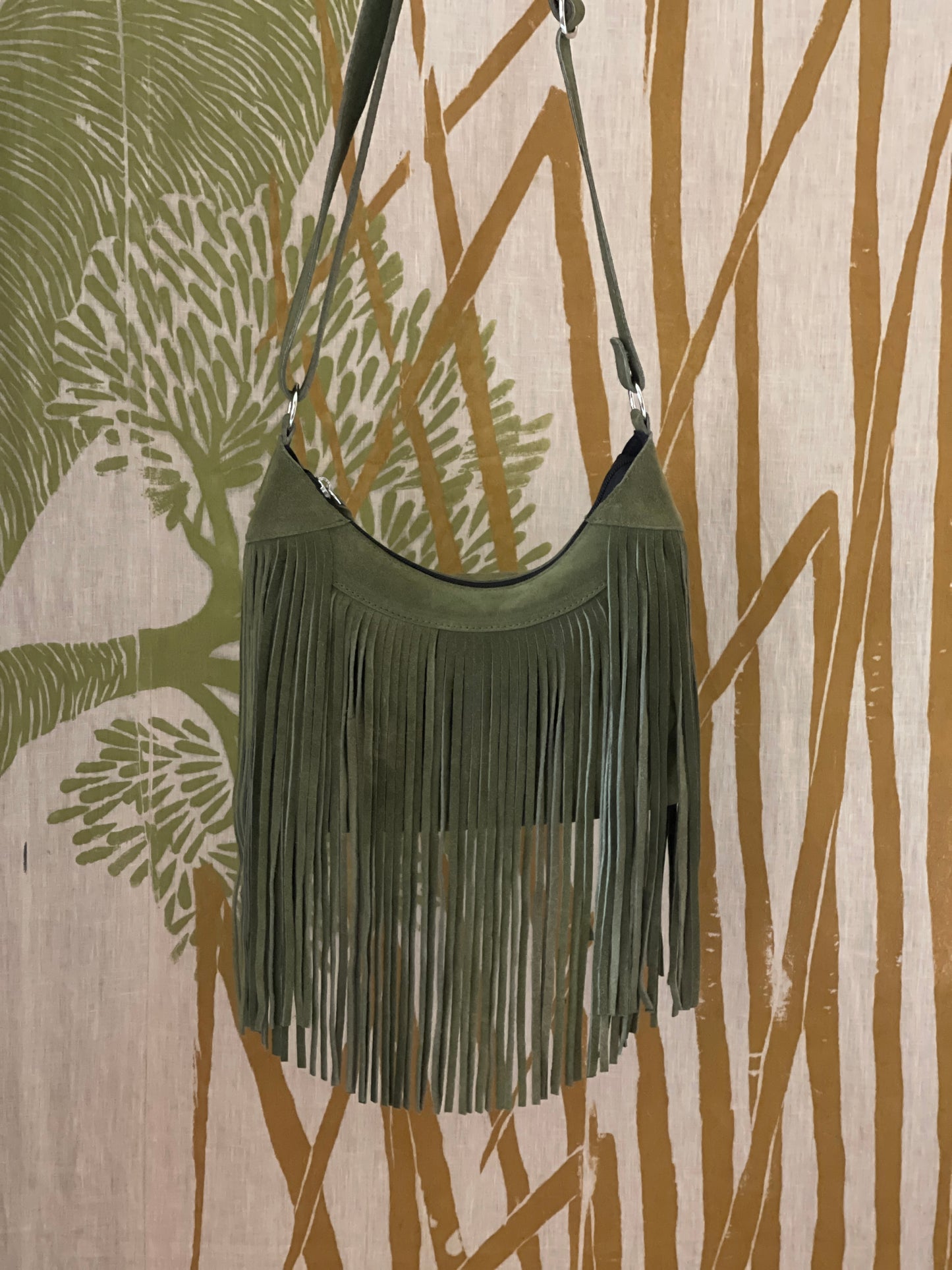 'Beth' Suede Fringe Bag