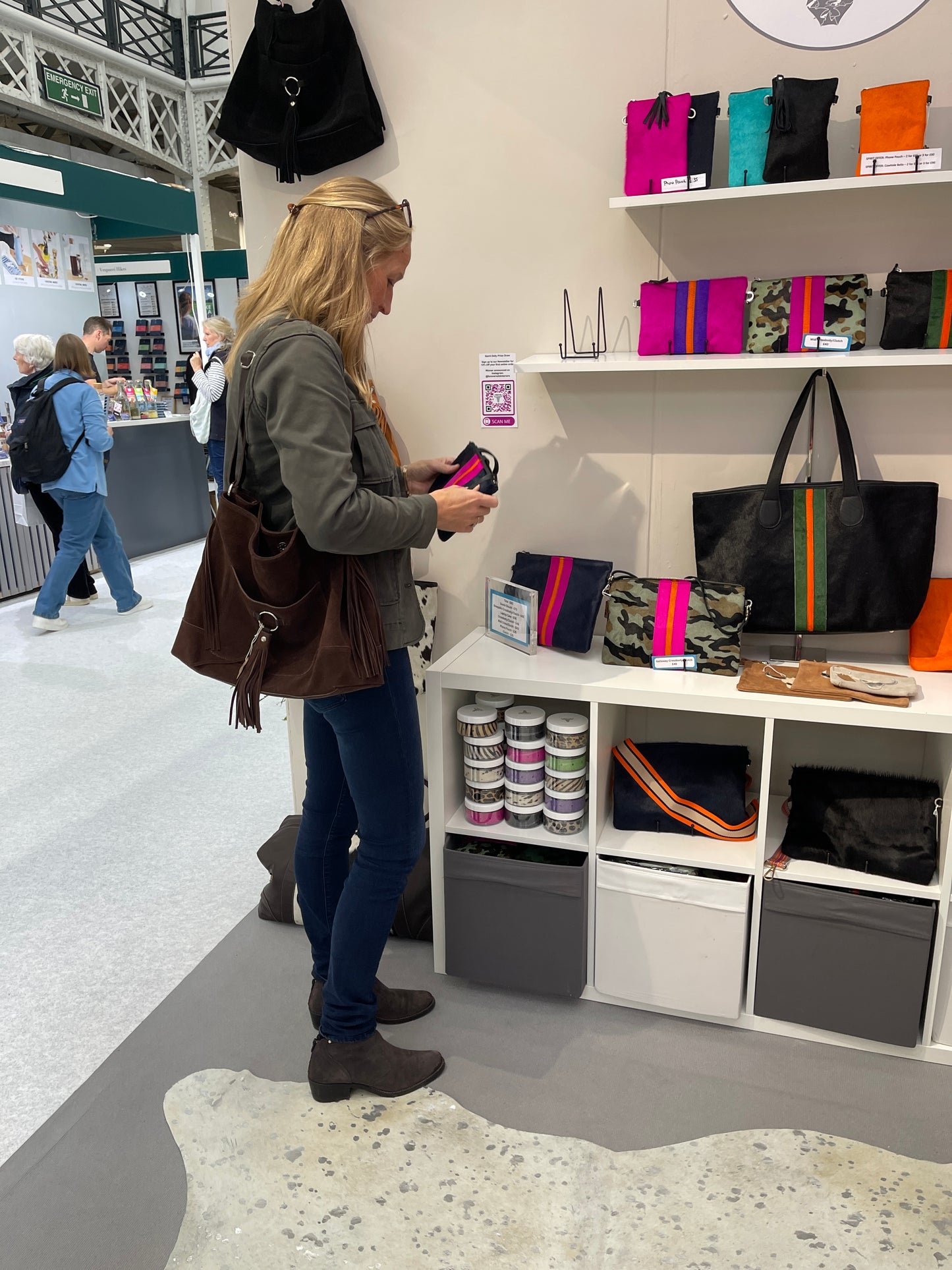 Suede Slouch Tassel Handbag