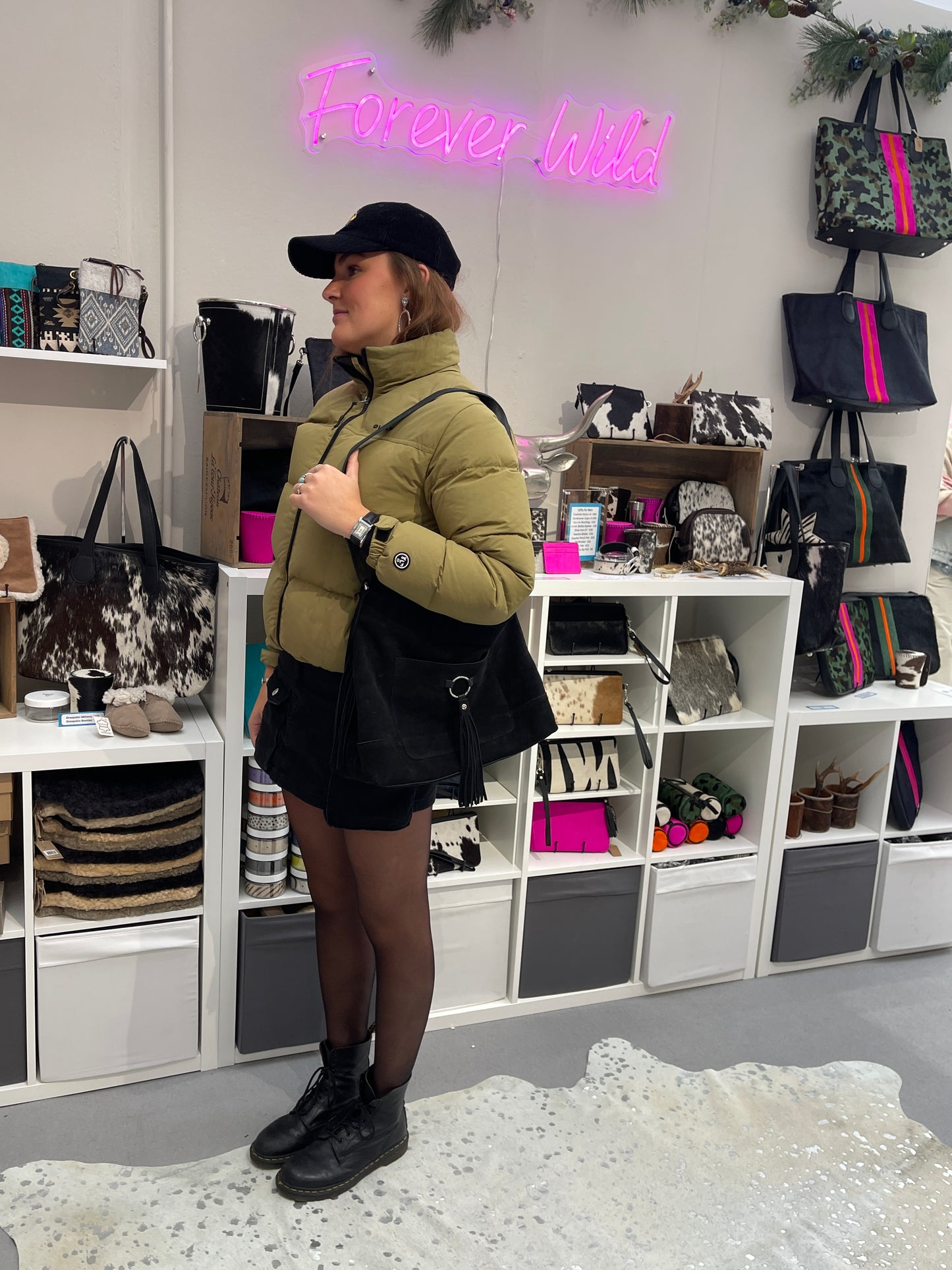 Suede Slouch Tassel Handbag