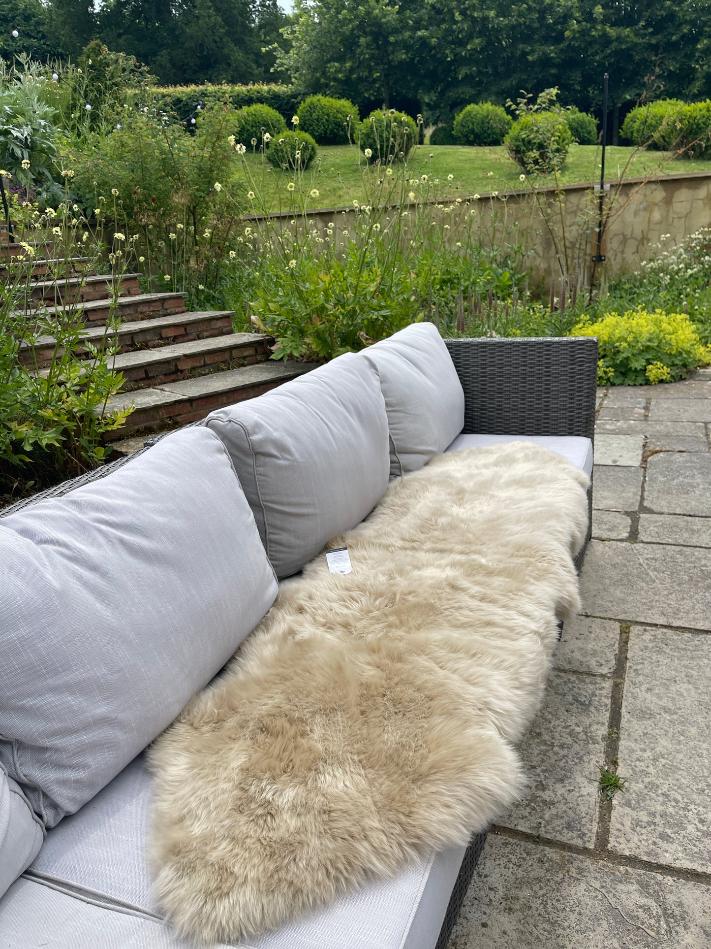 Double Sheepskin Rug - Shaved - Oyster/Off White