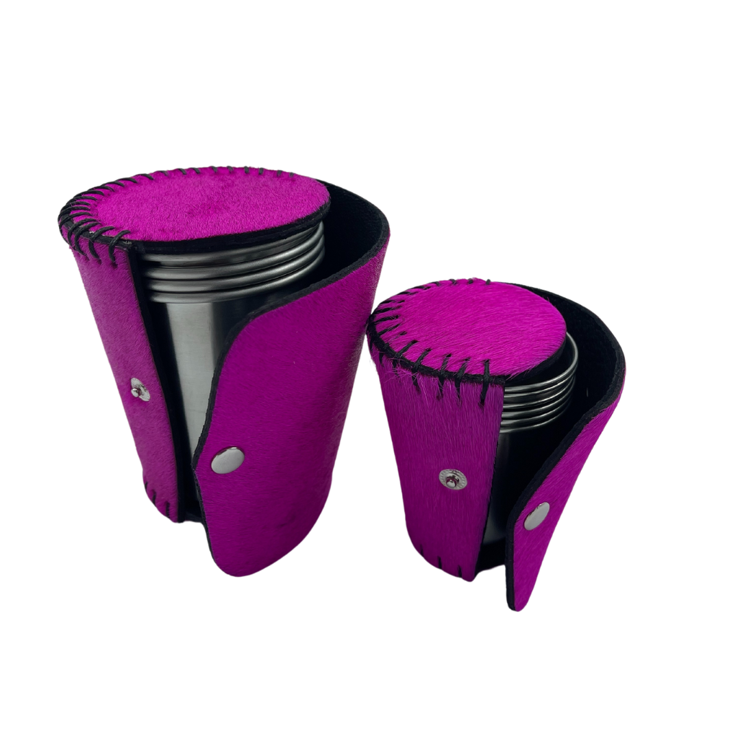 Cowhide Sundowner Cups