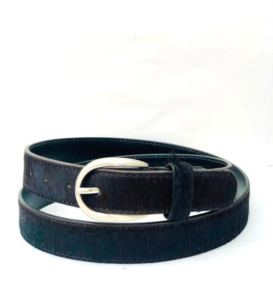 Cowhide Belt - Navy