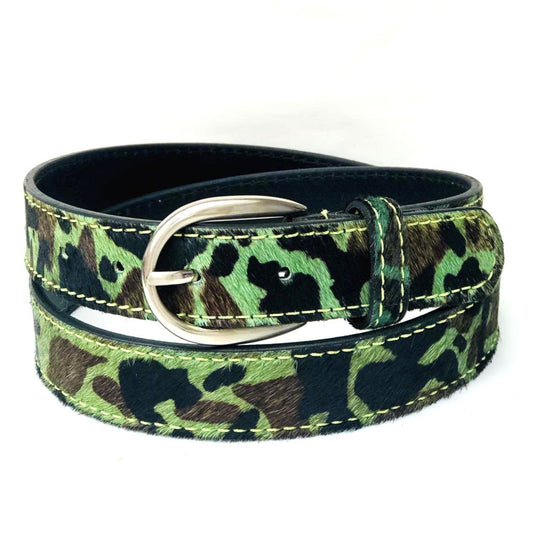Cowhide Belt - Camo