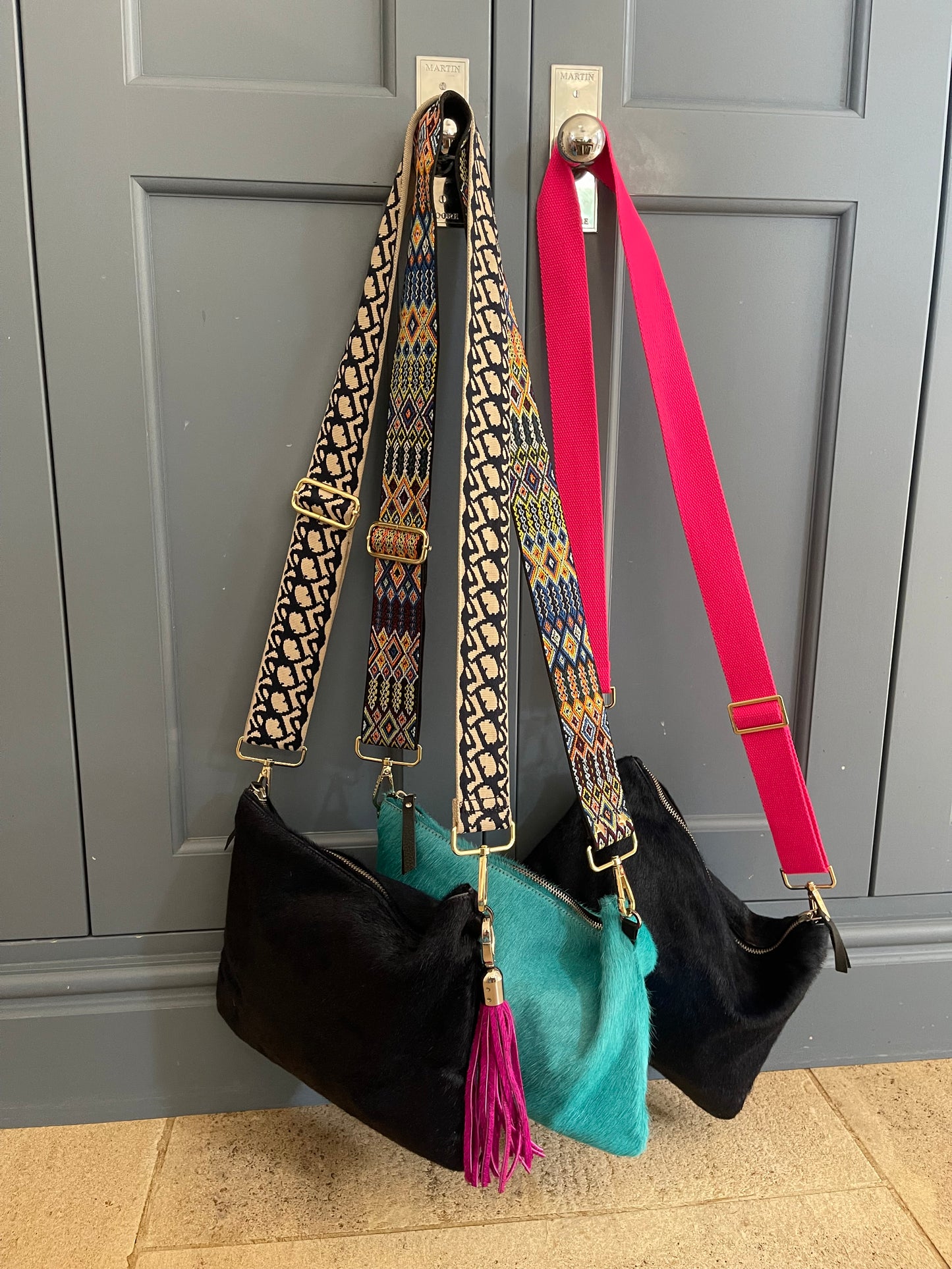Galloway Plain Turquoise Crossbody / Clutch - Large