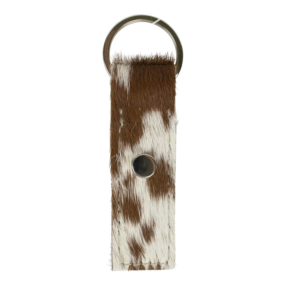 Key Fob – Brown & White
