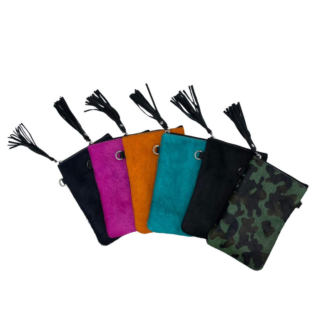 Leather Mobile Phone Crossbody Bag UK | Cowhide Phone Pouch - Tuli