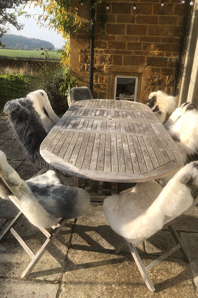 Icelandic Sheepskin Rug - Shaved - Cream + 2 Black Spots