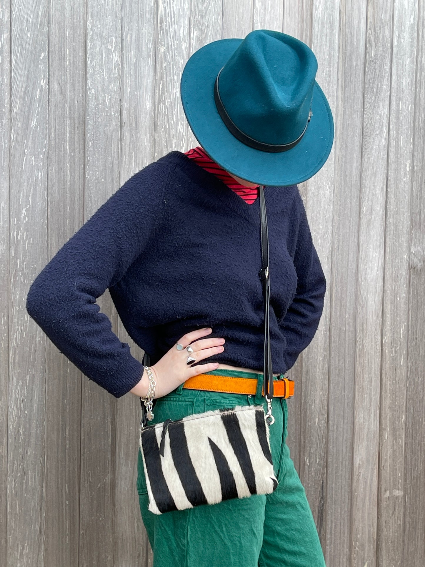 Clutch / Crossbody - Midi - Zebra